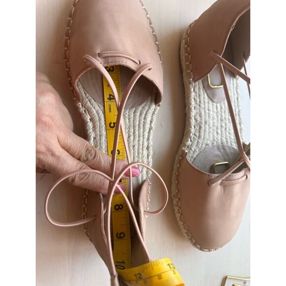 EILEEN FISHER beige Lace Suede Espadrille size 6.5 - Picture 9 of 9